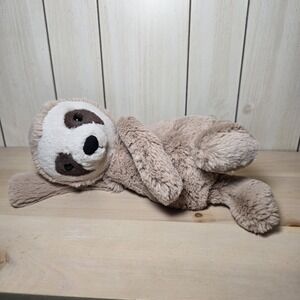Jellycat Bashful Sloth Plush Medium Brown Stuffed Toy Retired 11"